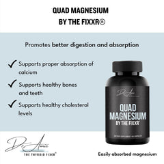 Fixxr Quad Magnesium capsules close-up emphasizing easy-to-swallow form