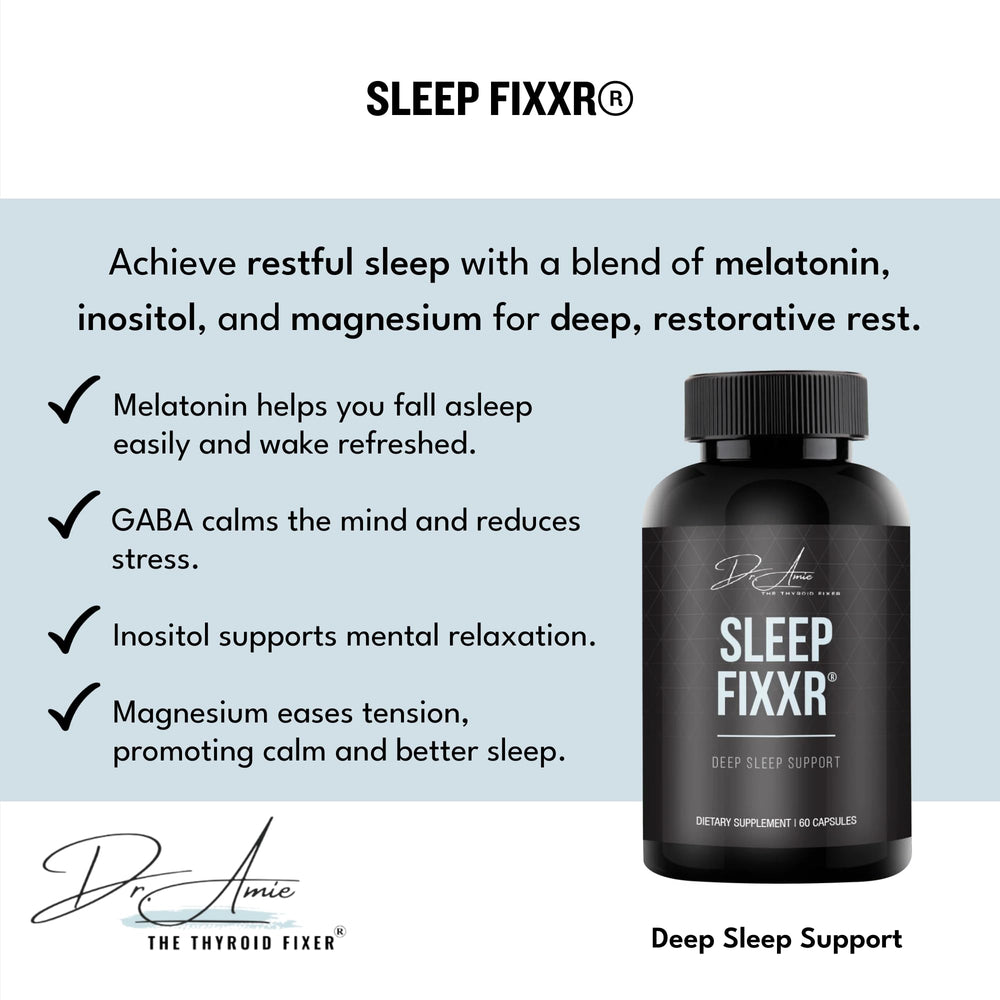 Fixxr Sleep Support capsules ready for nightly use.