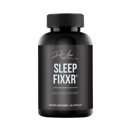 Fixxr Sleep Support melatonin bottle for a calming nightly routine.