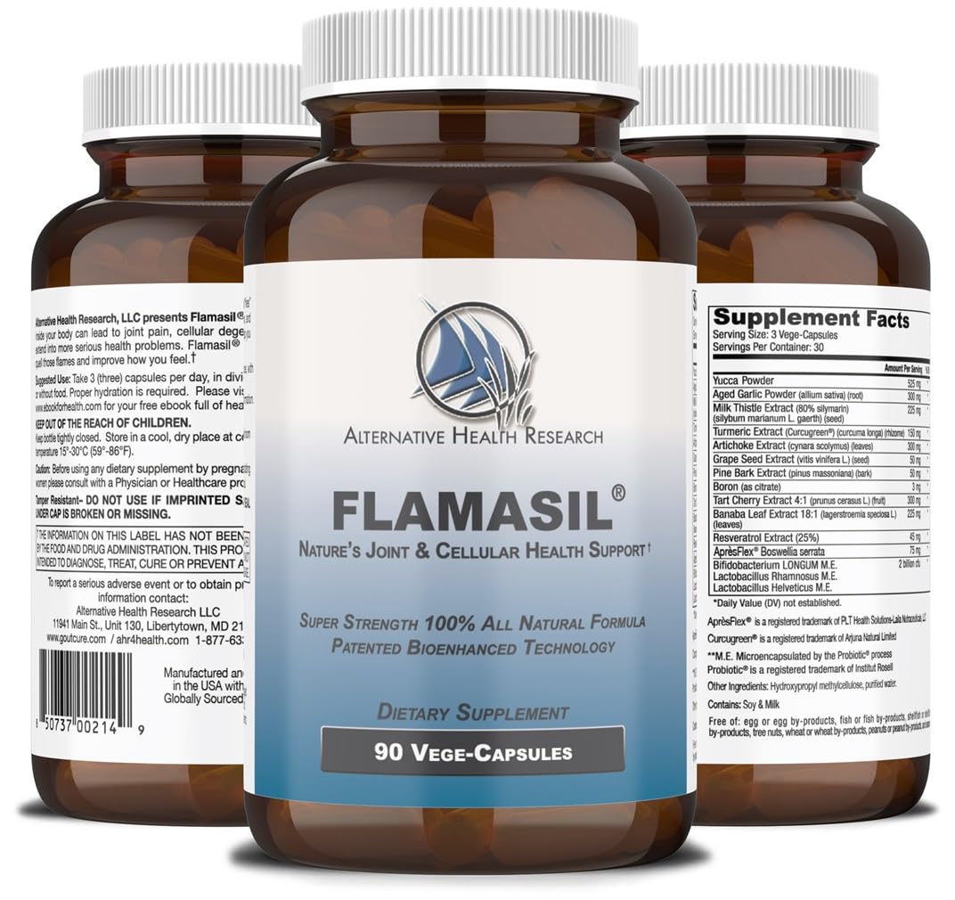 Flamasil bottle closeup shows capsule texture and turmeric-rich formula for daily wellness.