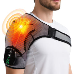 FlareMore cordless shoulder heating pad with left-right fit for versatile comfort
