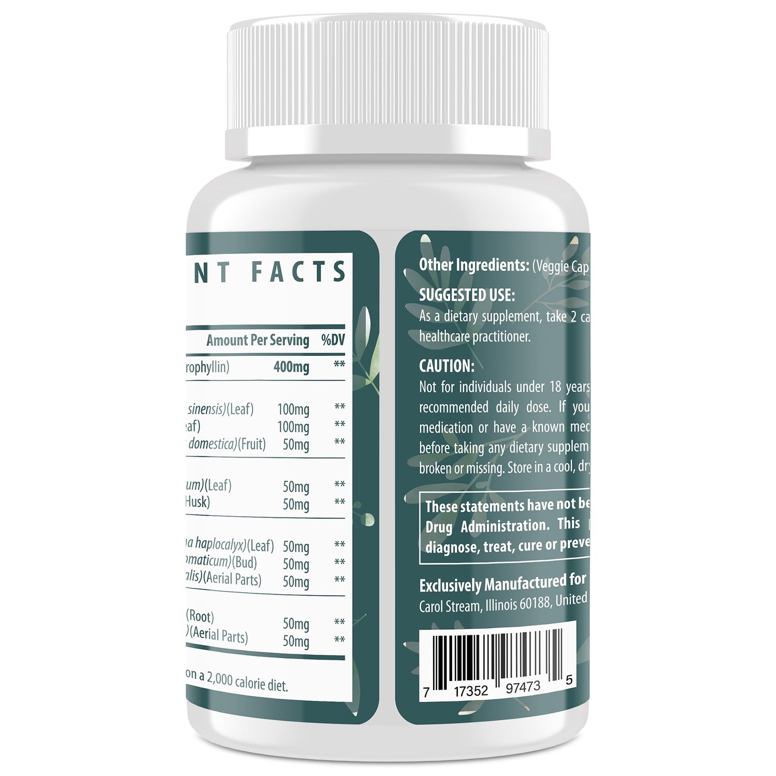 Flarovexarith formula with alfalfa and aloe vera for gentle balance