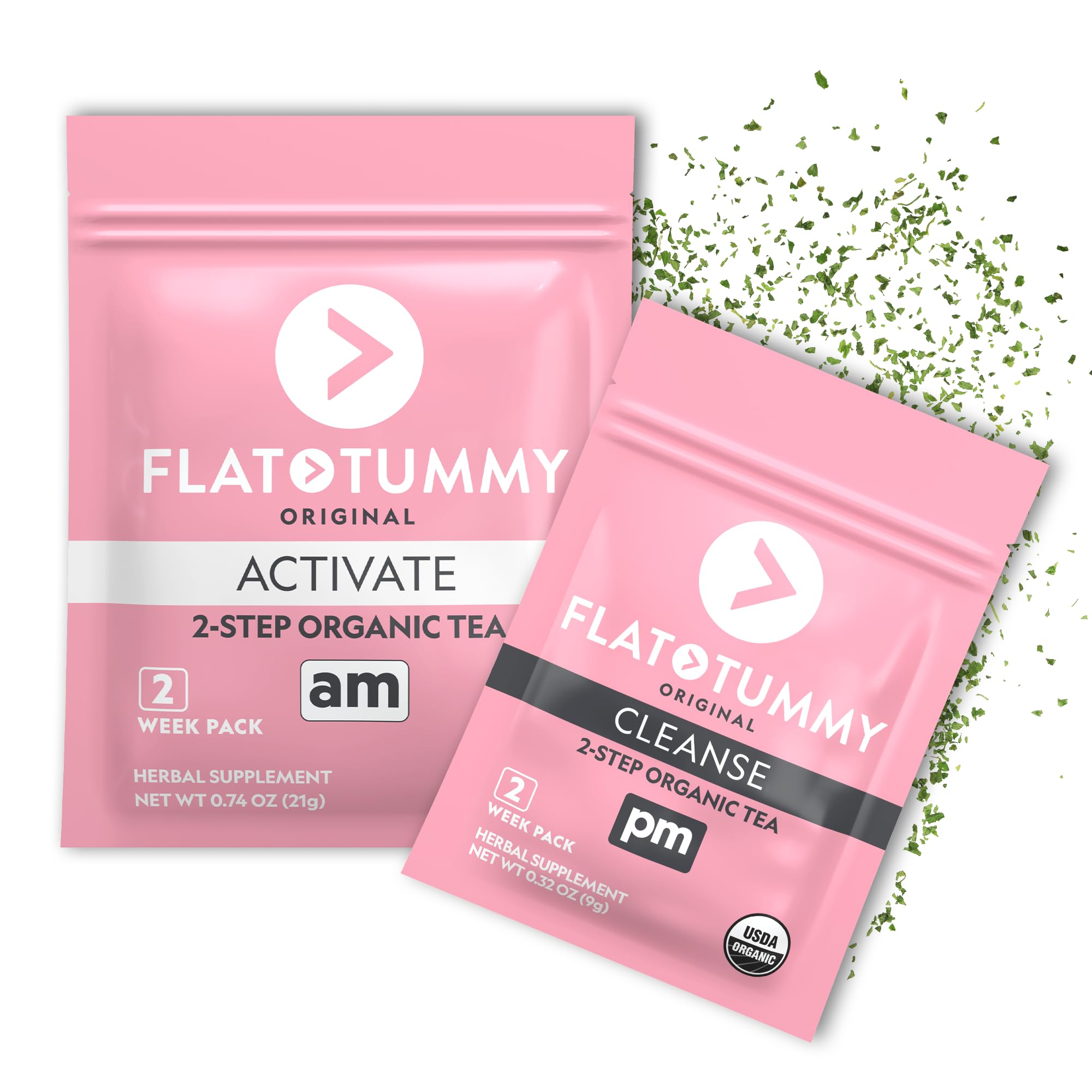 Flat Tummy Detox Tea Step 1 activation in a mug for morning energy