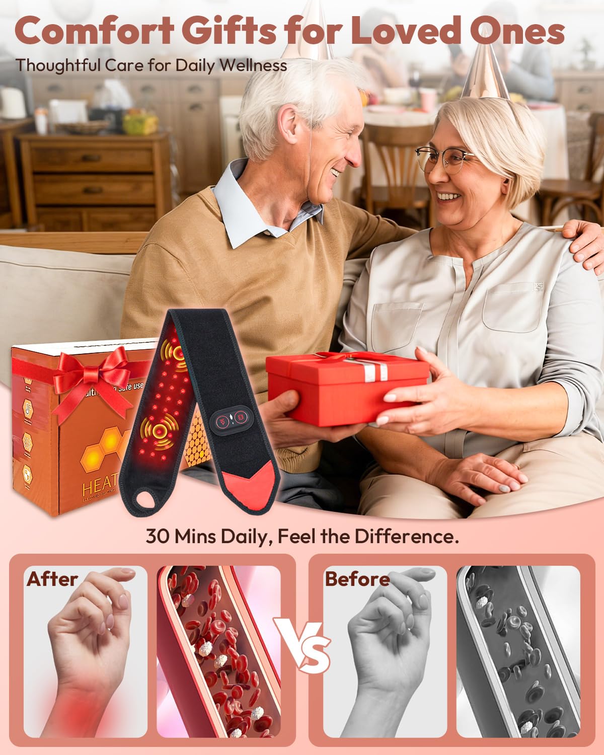 FLAZECON Wrist Wrap gift-ready packaging, thoughtful wellness gift idea