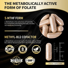 Fleamart L Methylfolate capsules showcase high-absorption B12 folate blend.