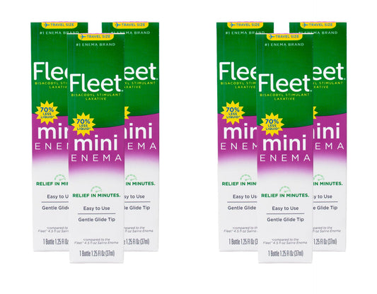 Fleet Bisacodyl Enema bottle front; compact 1.25 fl oz for convenient use.