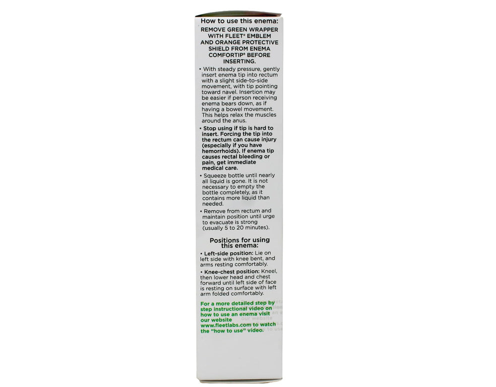Fleet Bisacodyl Enema sodium phosphate-free formula for gentleness