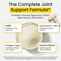 Close-up of Flexcin CM8 capsules prepared for daily joint care.