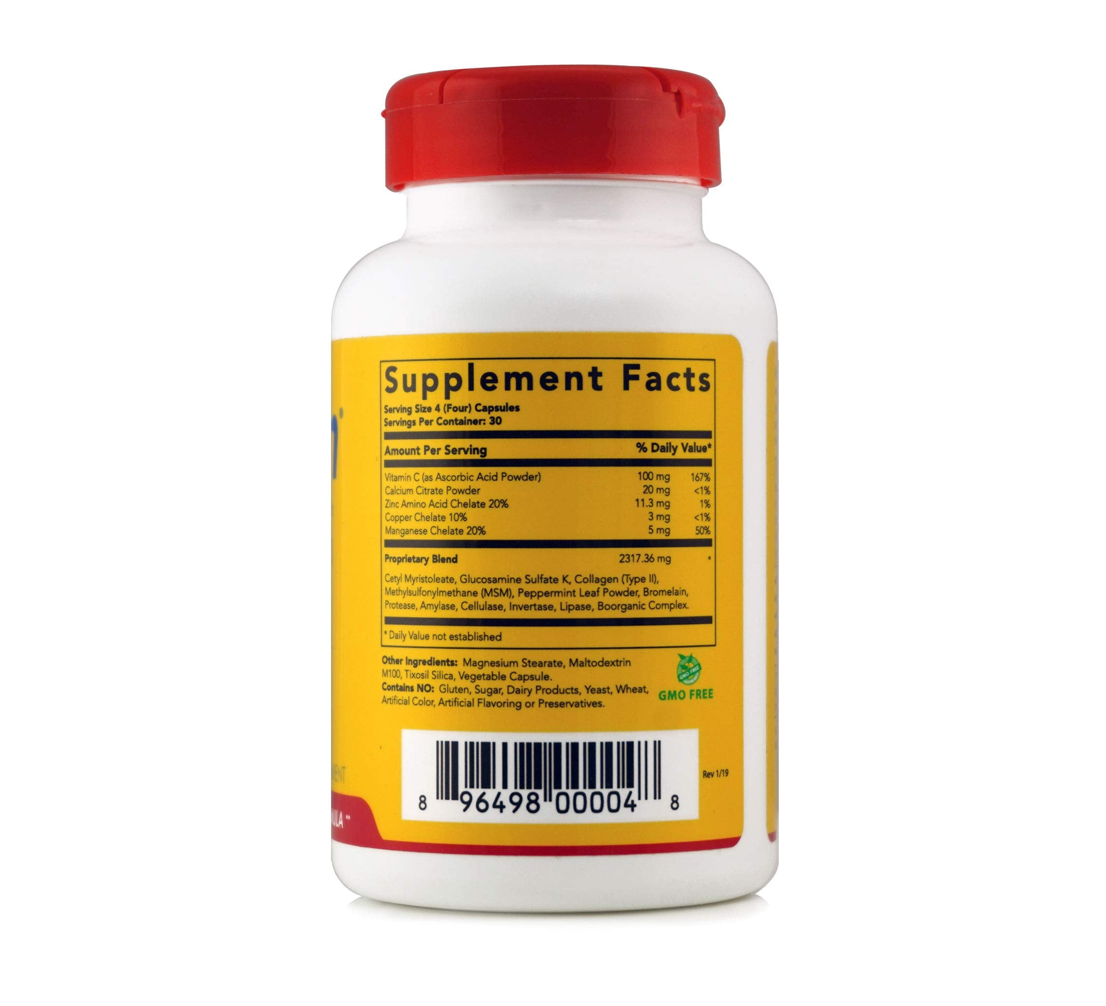 Flexcin vegetable capsules shown for easy daily use