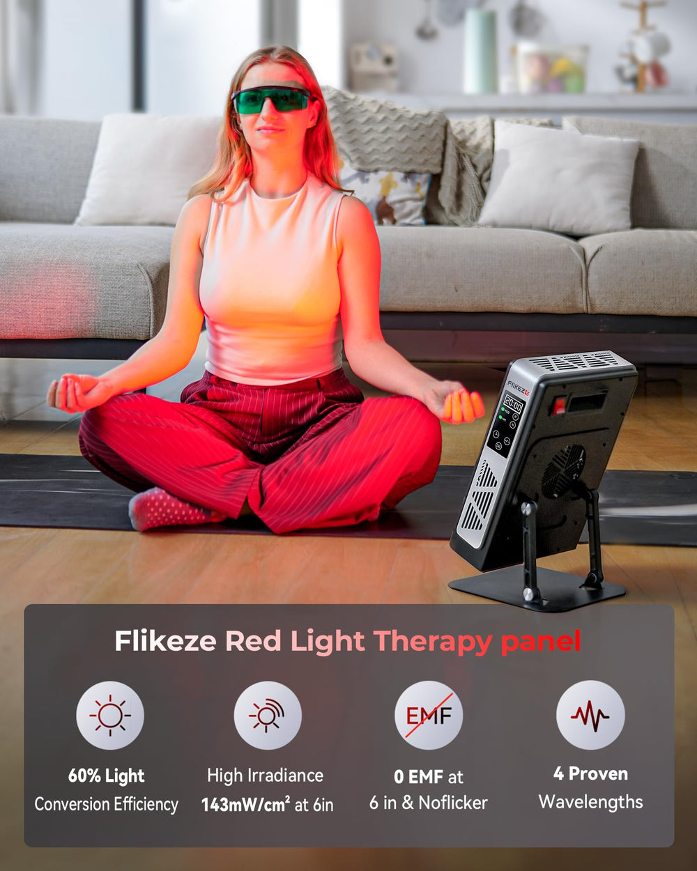 FliKEZE timer display for easy session duration control at home