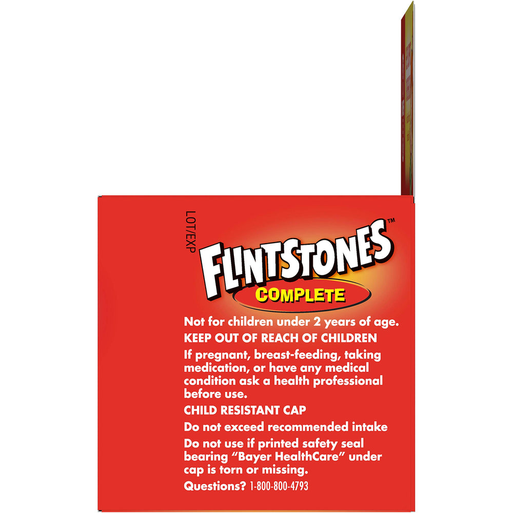 Child enjoying a chewable Flintstones vitamin as part of a daily routine.