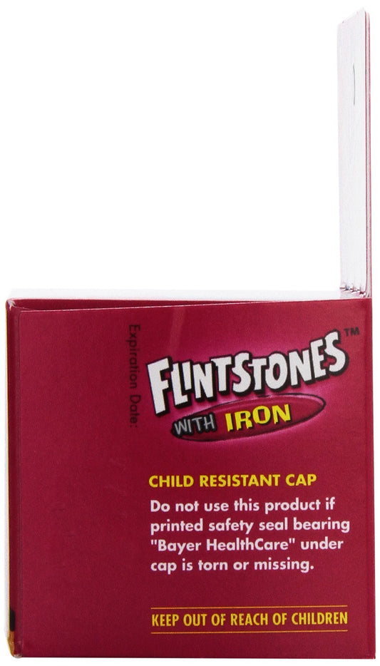 Flintstones vitamin ingredient list showing 12 nutrients