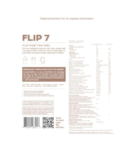 Two-scoop preparation of Flip My Life Flip 7 for a quick nutritious meal.
