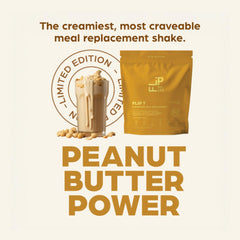 Flip My Life Flip 7 Peanut Butter Power mixer blending powder into a shake