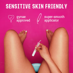 Flo bio-plastic applicator provides smooth insertion and discreet carry