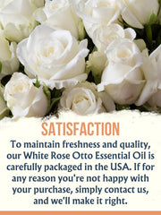 Flora Aromatics White Rose Otto diffusion-ready oil for cozy ambience.