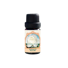 Flora Aromatics White Rose Otto bottle for aromatherapy and mood enhancement.