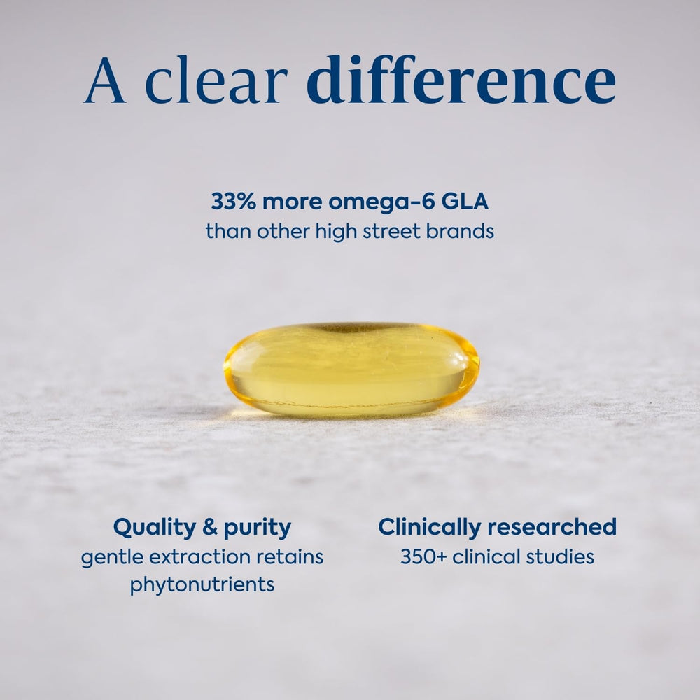Flora Efamol softgels presented for daily skin moisture support