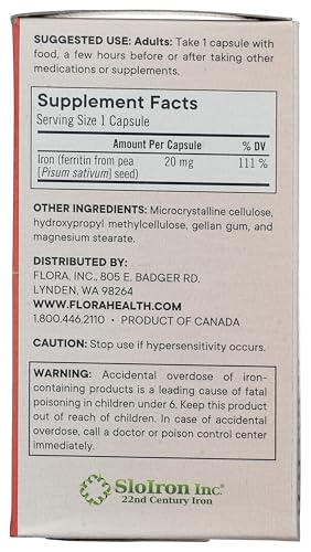 Flora Ferritin+ vegan and gluten-free formula for dietary balance