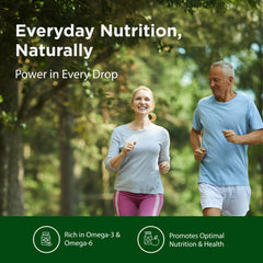 Flora Flax Oil provides omega-3 and omega-6 for balanced nutrition