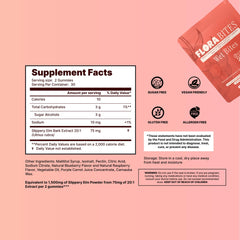 Flora Bites berry flavor closeup highlights tasty hydration for comfort.