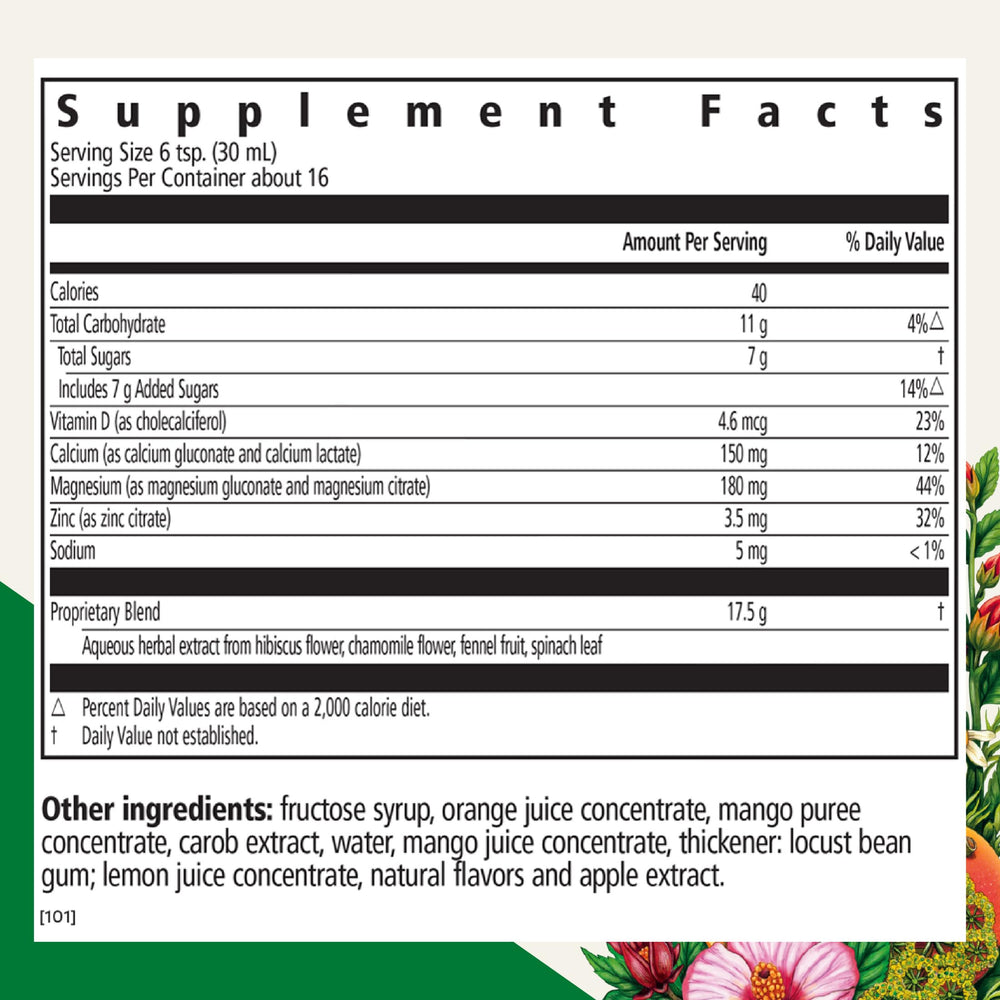 Pouring Floradix Calcium Magnesium liquid for easy daily mineral intake