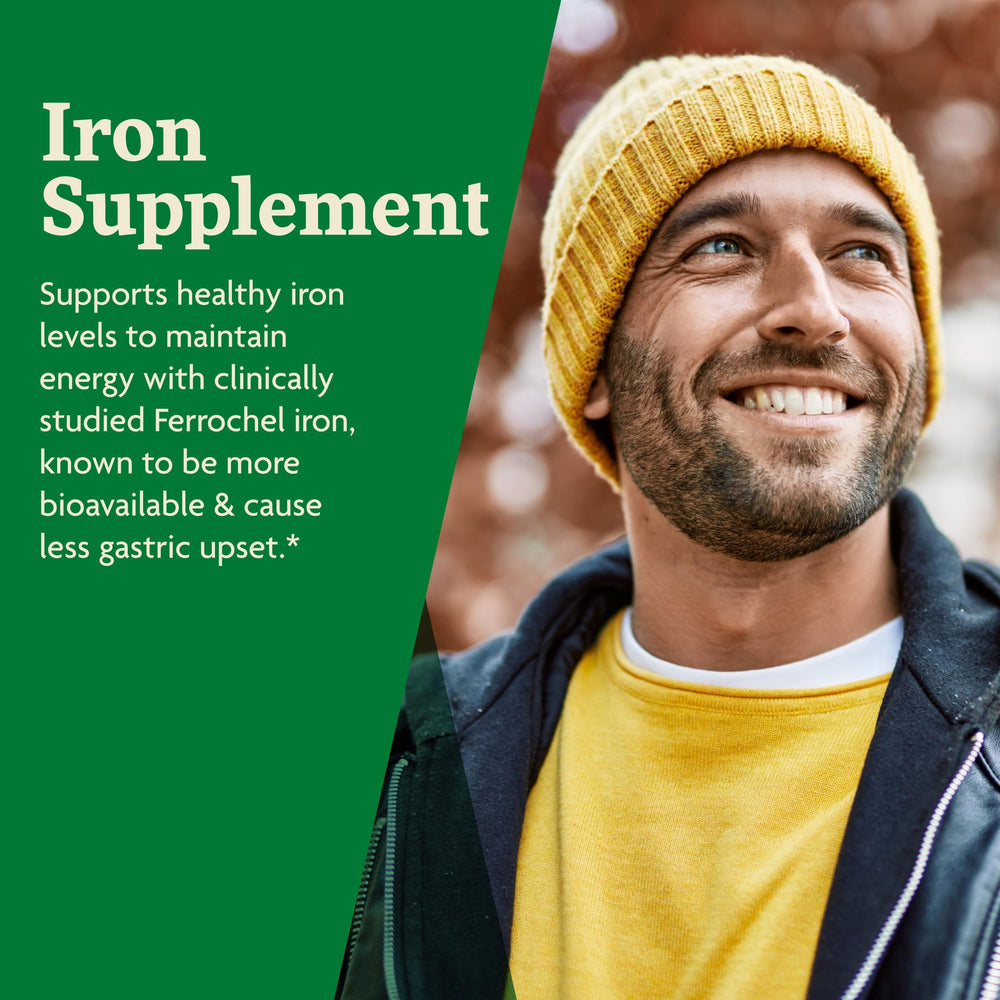 Floradix Iron + Herbs label communicates allergen-friendly, gluten-free ingredients.