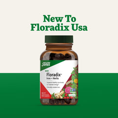 Floradix Iron + Herbs made in Brevard NC tag, quality manufacturing