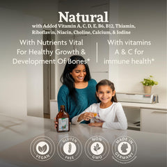 Floradix Kinder Love label highlights essential vitamins for growing kids