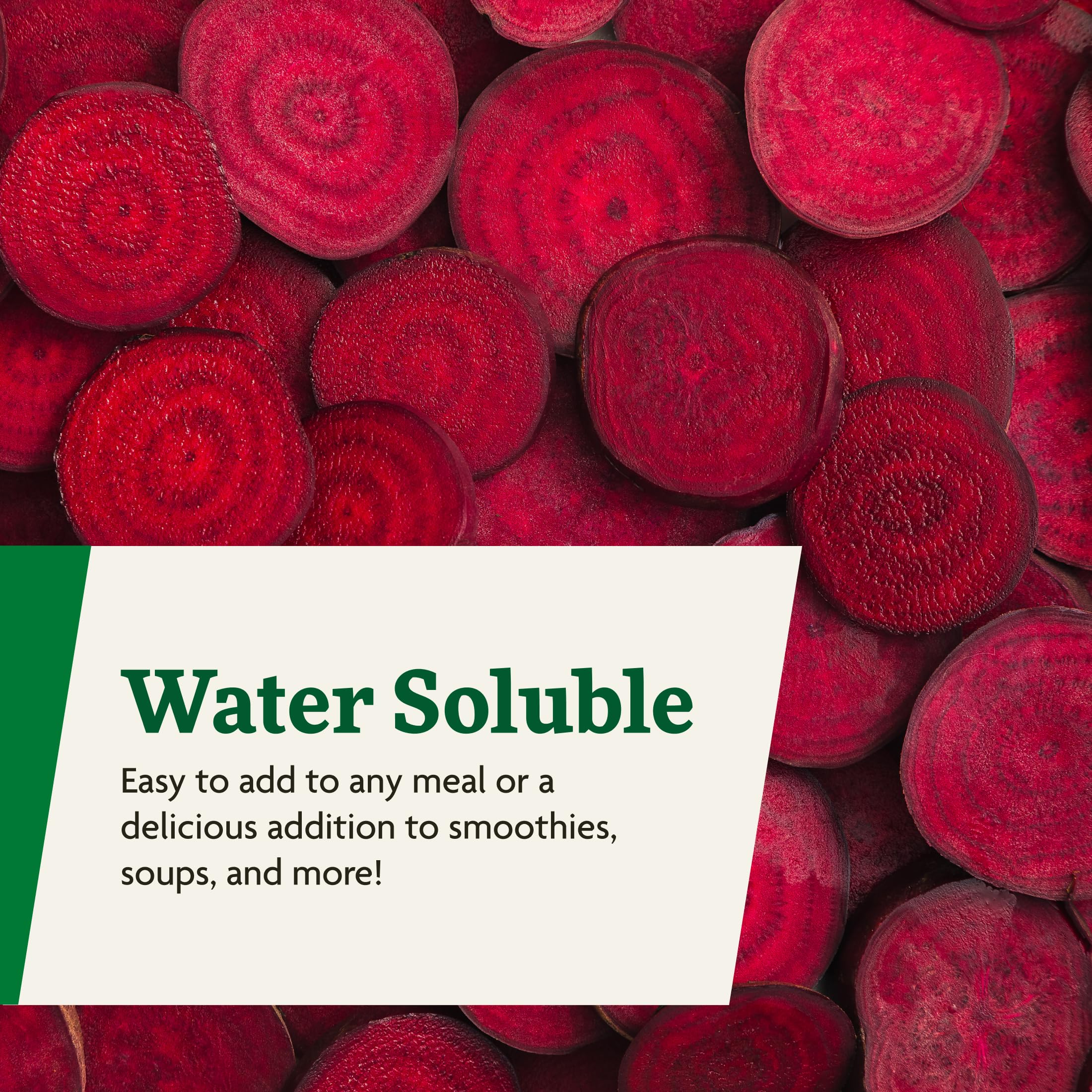 Floradix red beet crystals label showing organic and German craftsmanship