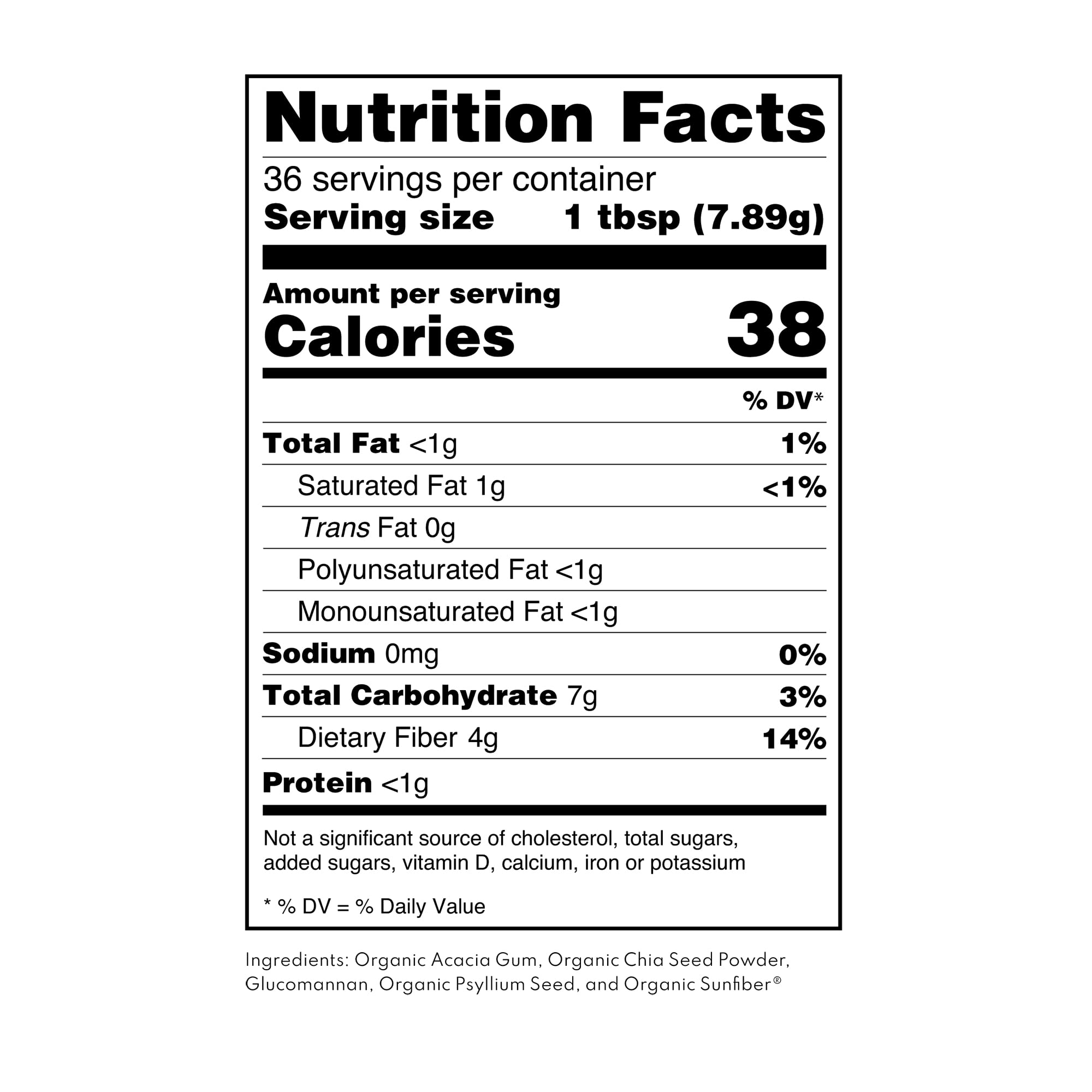 Florasophy Daily Fix Sunfiber content a gentle low-FODMAP fiber option.