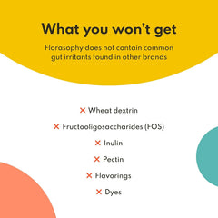 Florasophy Firm Up daily scoop demonstrates convenient dosing for consistent use.