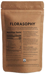 Florasophy Loosen Up scoop ready to measure a daily dose for digestion