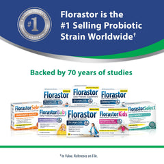 Florastor daily digestion and immunity support capsules