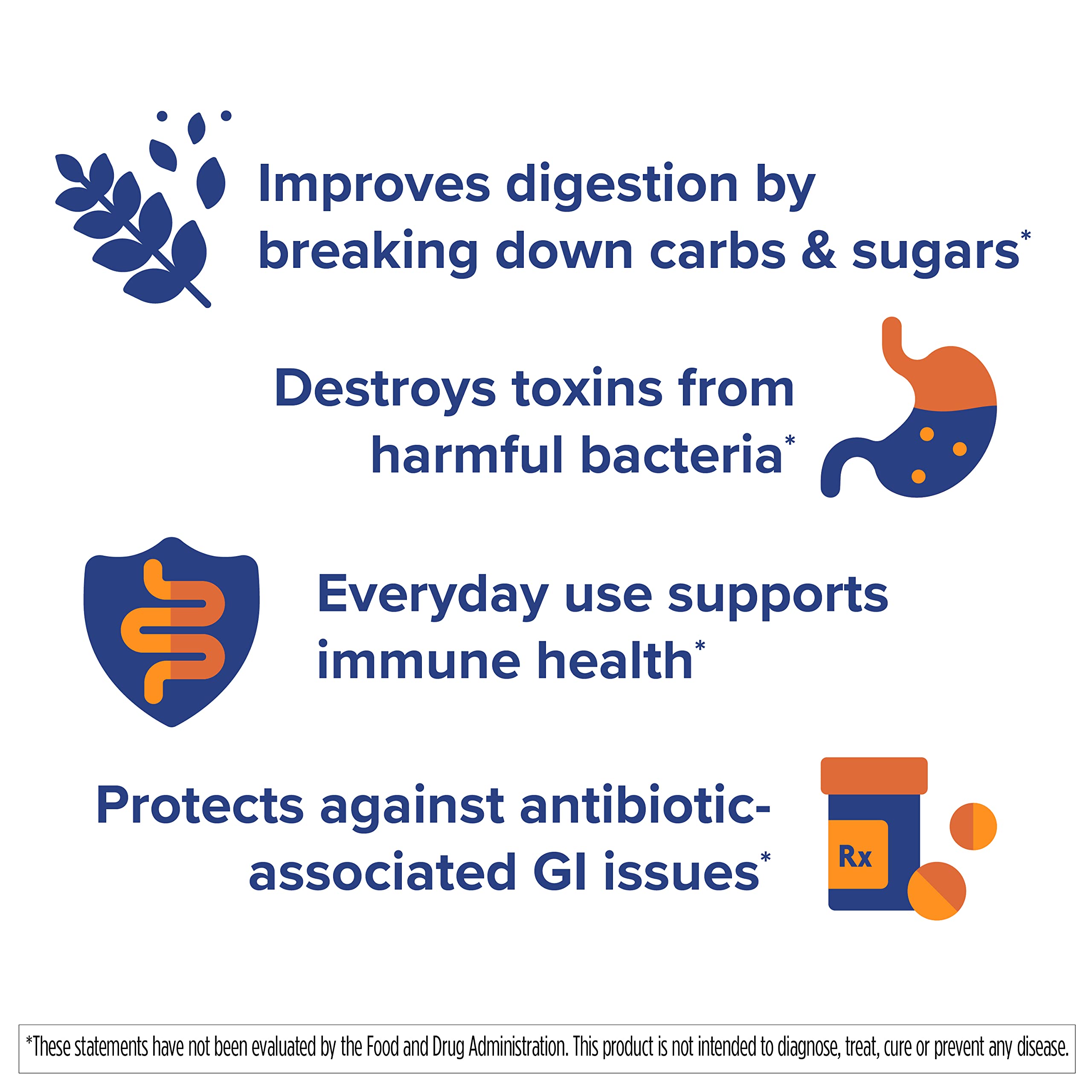 Florastor Select gluten-free and non-GMO branding emphasizing allergy-conscious ingredients.