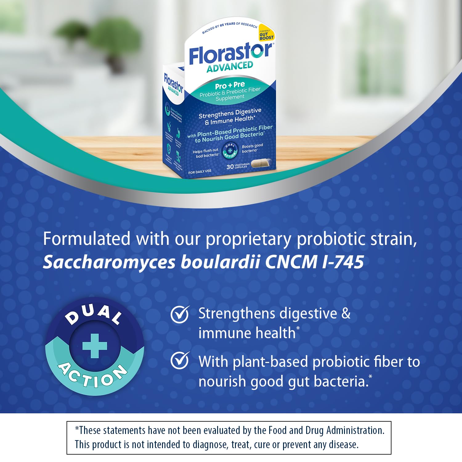 Capsules of Florastor Select Pro+ shown in close-up view