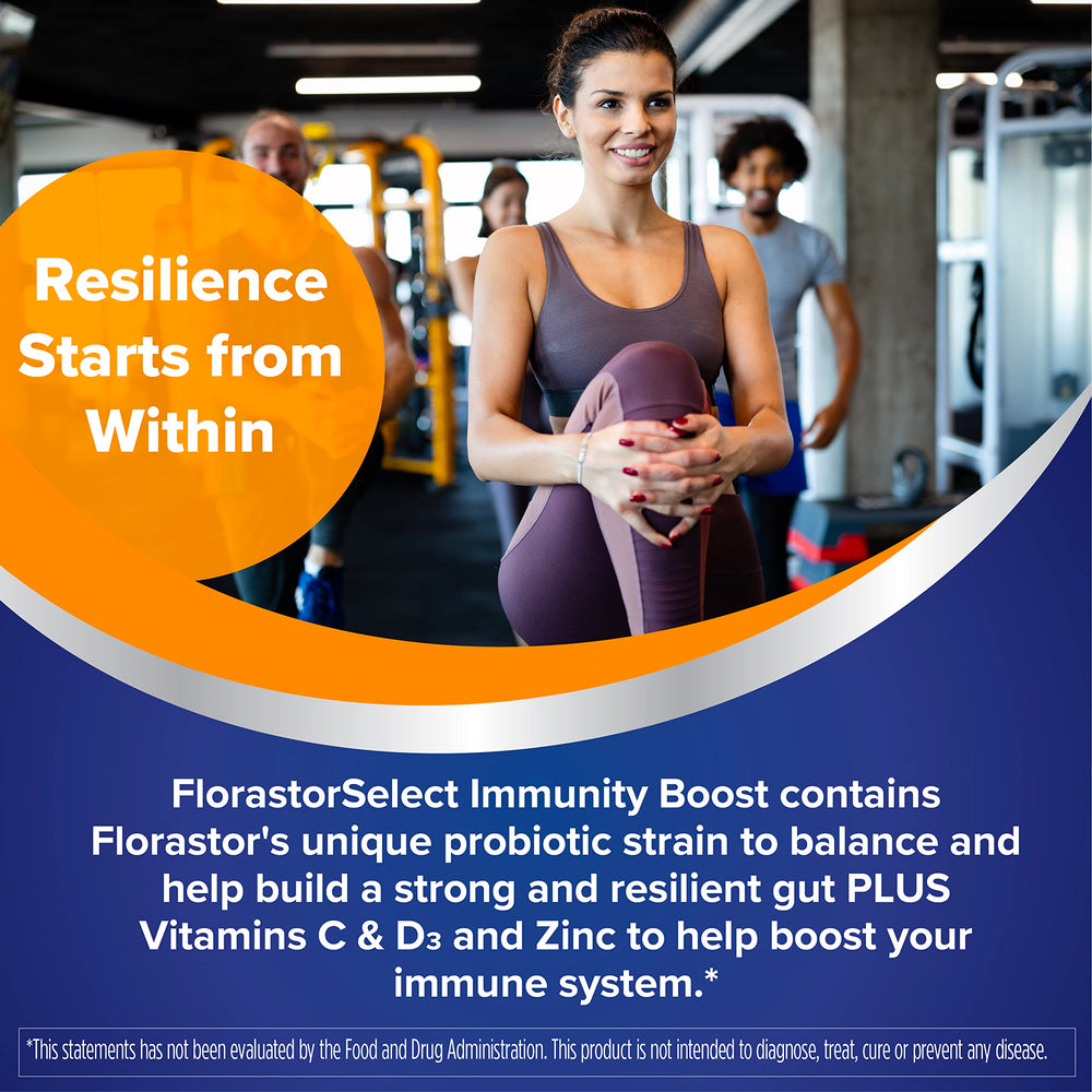 Florastor Select vegetarian capsules neatly arranged to emphasize plant-derived ingredients.