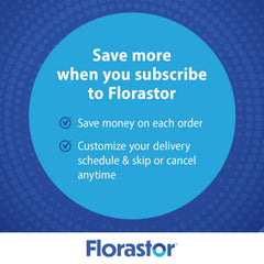 Florastor travel-friendly pack illustrates convenient on-the-go digestive care.