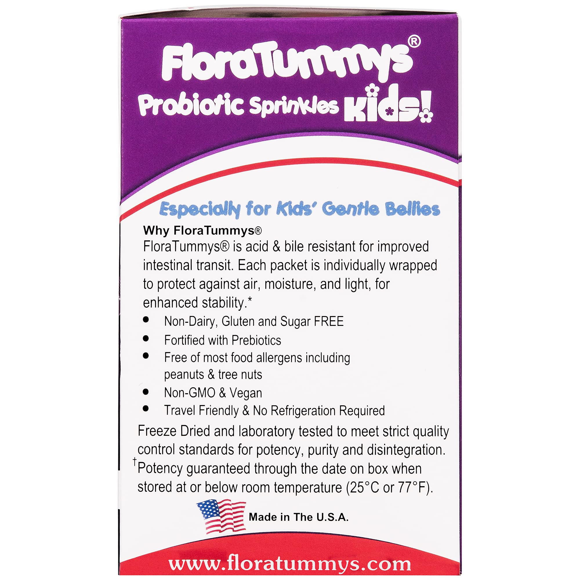 FloraTummys Probiotic Sprinkles in a sippy cup for daily use.