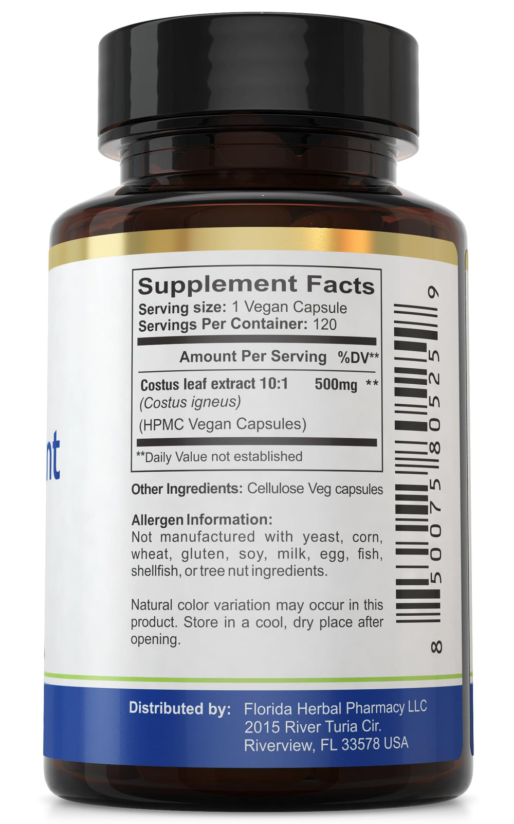 Florida Herbal Pharmacy daily dosage after meals illustration with after-meal use.