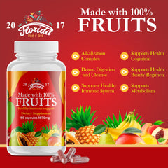 Florida Herbs Fruits & Veggies vegan and non-GMO blend for plant-based diets