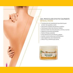 Florigan gel with chamomile and pine supports soothing muscle comfort.