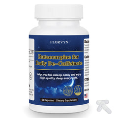 Florvyn Rutaecarpine capsule on white background supports smooth caffeine metabolism