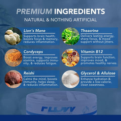 Flow Pouches Mushroom Energy User Hand; portable energy companion for travel.
