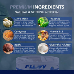 Packaging on a clean surface conveys travel-friendly nootropic solution