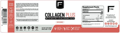 Flow Supps Collagen Plus powder in glass for smooth mixing.