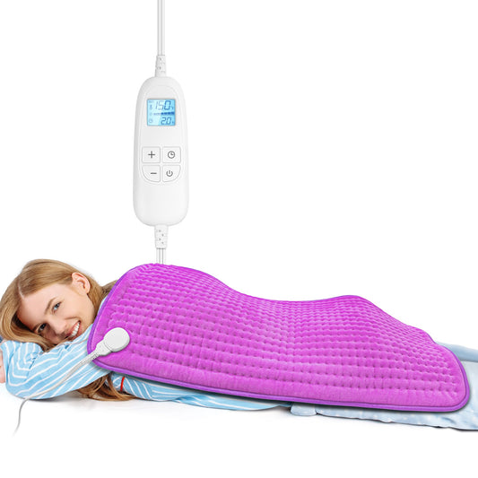 FluffyWarmth XXXL heating pad provides back and neck warmth for full-body comfort