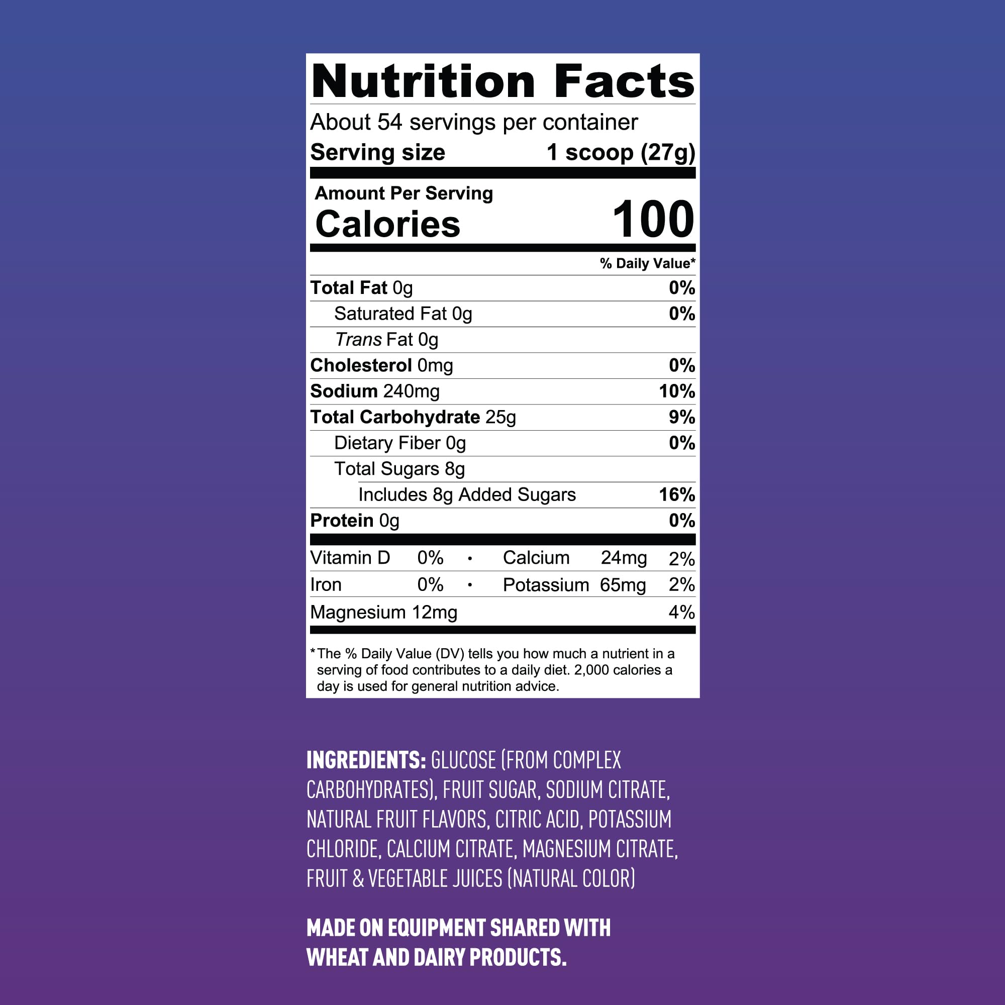 Fluid Performance gluten-free vegan badge highlighting dietary support.