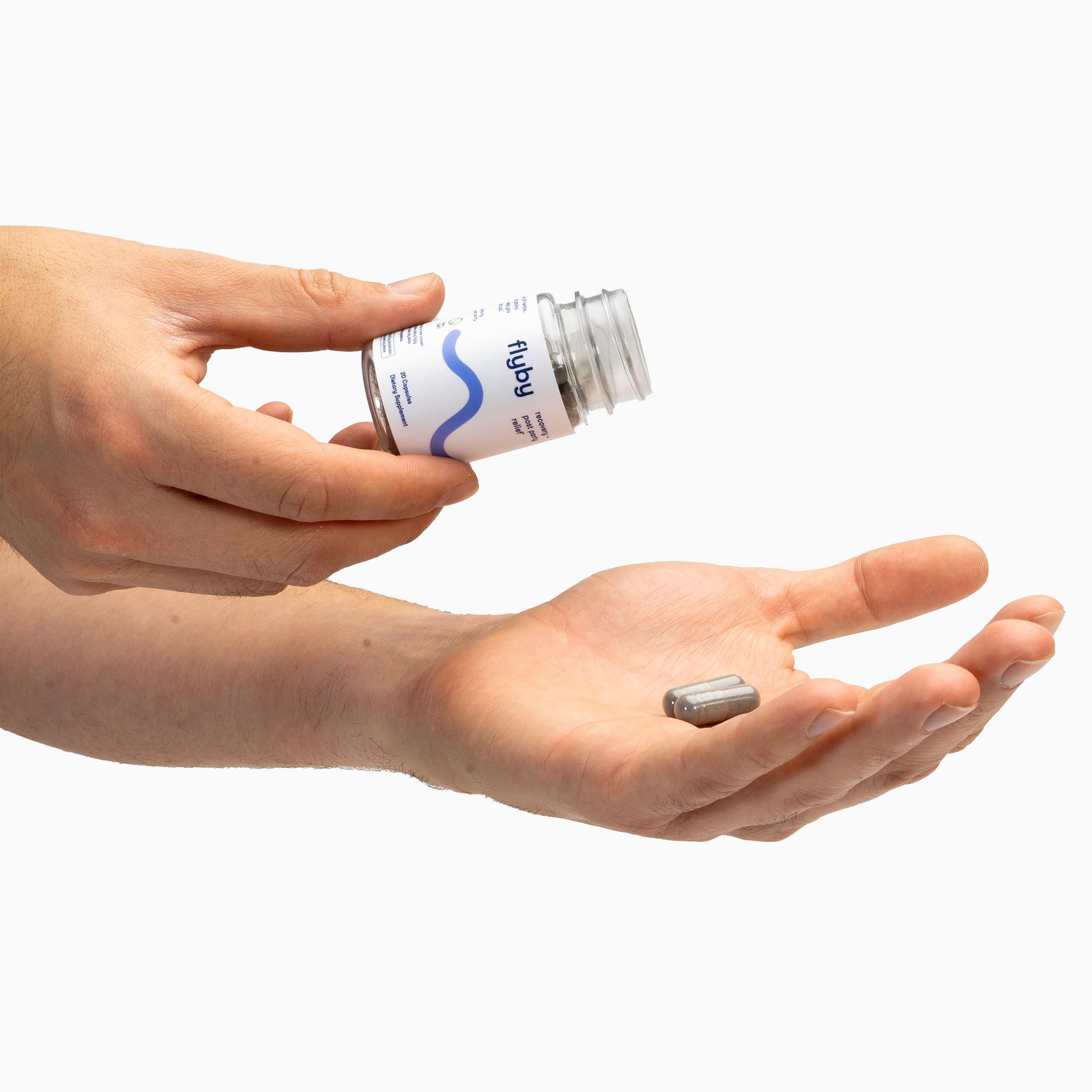Flyby Recovery packaging indicates a one-month supply.