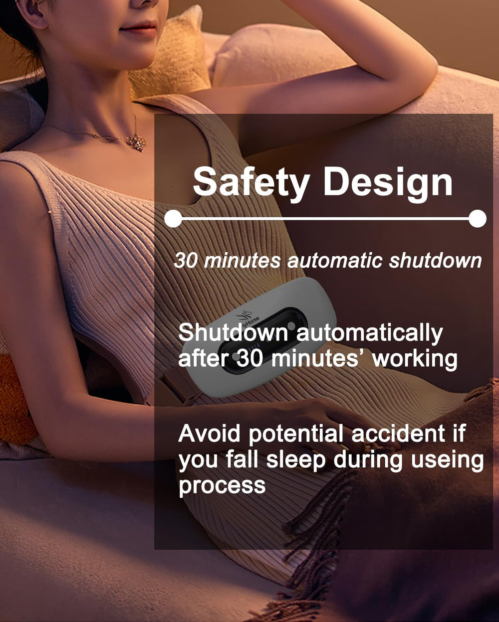 Flyhorse automatic shut-off safety feature prevents overheating.